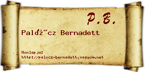 Palócz Bernadett névjegykártya