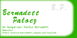 bernadett palocz business card